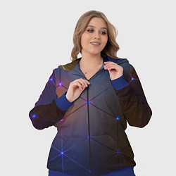 Женский 3D-костюм Космические треугольники, цвет: 3D-синий — фото 2