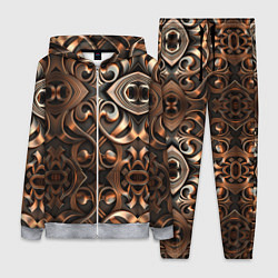 Женский 3D-костюм Золотой узор - паттерн, цвет: 3D-меланж