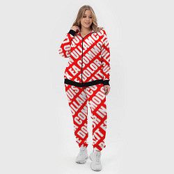Женский 3D-костюм Крупный рубленый текст Lorem Ipsum каллиграфия на, цвет: 3D-черный — фото 2