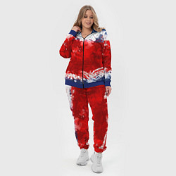 Женский 3D-костюм Grunge strips colors, цвет: 3D-синий — фото 2