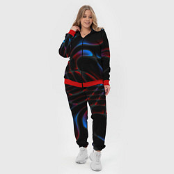 Женский 3D-костюм Neon colors drops of liquid, цвет: 3D-красный — фото 2