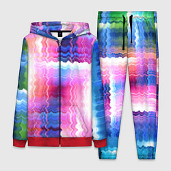 Женский 3D-костюм Абстрактные линии сайфай, цвет: 3D-красный