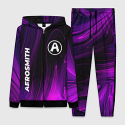 Женский 3D-костюм Aerosmith violet plasma, цвет: 3D-черный