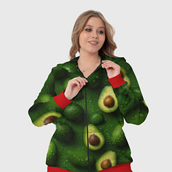 Женский 3D-костюм Сочная текстура из авокадо, цвет: 3D-красный — фото 2