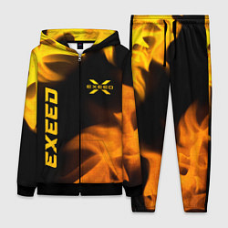 Женский костюм Exeed - gold gradient: надпись, символ