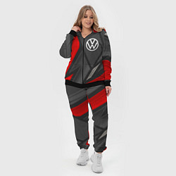 Женский 3D-костюм Volkswagen sports racing, цвет: 3D-черный — фото 2