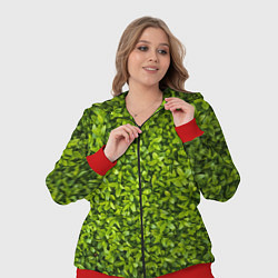 Женский 3D-костюм Зеленая травка, цвет: 3D-красный — фото 2