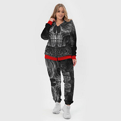 Женский 3D-костюм Череп в стиле Гигера, цвет: 3D-красный — фото 2