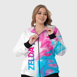 Женский 3D-костюм Zelda neon gradient style: по-вертикали, цвет: 3D-черный — фото 2