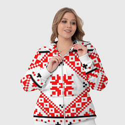 Женский 3D-костюм Удмуртский стиль, цвет: 3D-белый — фото 2