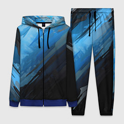 Женский 3D-костюм Black blue style, цвет: 3D-синий