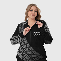 Женский 3D-костюм Audi tire tracks, цвет: 3D-черный — фото 2