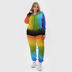 Женский 3D-костюм Летняя радуга, цвет: 3D-черный — фото 2