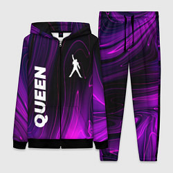 Женский 3D-костюм Queen violet plasma, цвет: 3D-черный
