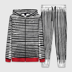 Женский костюм Квадрат за полосами