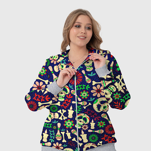 Женский костюм Мексиканский карнавал - Carnaval Mexicano / 3D-Меланж – фото 3