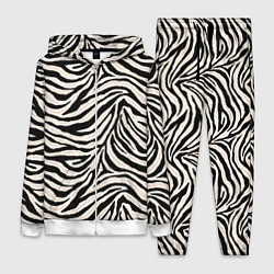 Женский 3D-костюм Полосатая шкура зебры, белого тигра, цвет: 3D-белый