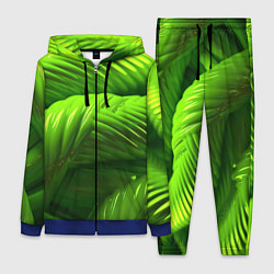 Женский 3D-костюм Объемный зеленый канат, цвет: 3D-синий