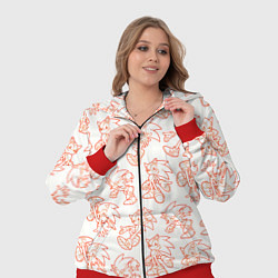 Женский 3D-костюм Паттерн Sonic, цвет: 3D-красный — фото 2