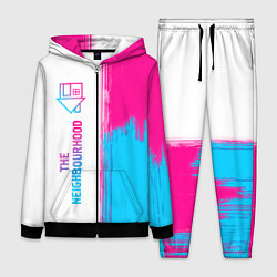 Женский 3D-костюм The Neighbourhood neon gradient style: по-вертикал, цвет: 3D-черный