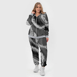 Женский 3D-костюм Абстрактный узор в серых тонах, цвет: 3D-меланж — фото 2