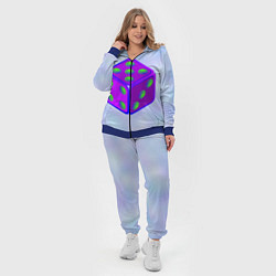 Женский 3D-костюм Игральный кубик, цвет: 3D-синий — фото 2