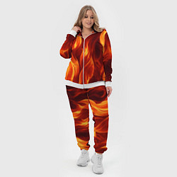 Женский 3D-костюм Пламя огня, цвет: 3D-белый — фото 2