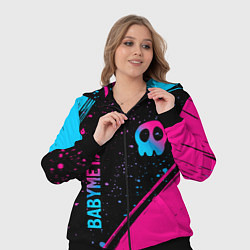 Женский 3D-костюм Babymetal - neon gradient: надпись, символ, цвет: 3D-черный — фото 2