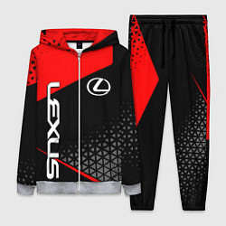 Женский 3D-костюм Lexus - red sportwear, цвет: 3D-меланж