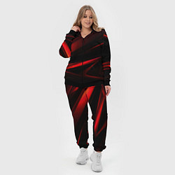 Женский 3D-костюм Black and red, цвет: 3D-черный — фото 2