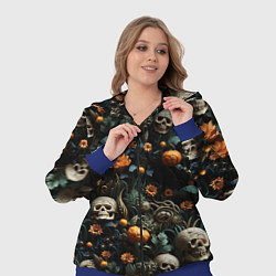 Женский 3D-костюм Мистер Череп, цвет: 3D-синий — фото 2