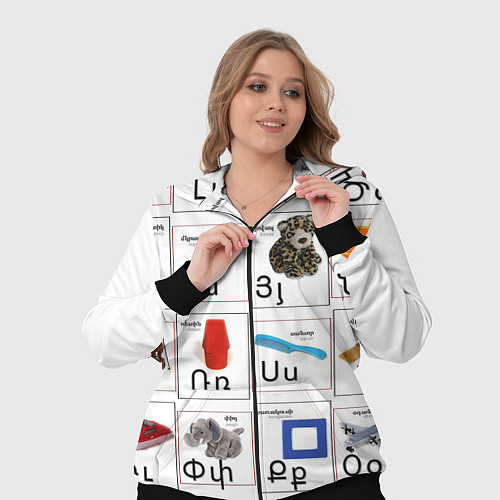 Женский костюм Армения моя Букварь / 3D-Черный – фото 3