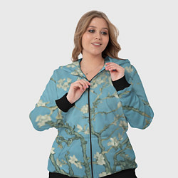 Женский 3D-костюм Цветущие ветки миндаля - картина ван Гога, цвет: 3D-черный — фото 2