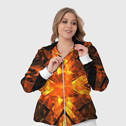 Женский 3D-костюм Огненная геометрия, цвет: 3D-белый — фото 2