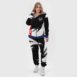 Женский 3D-костюм Honda - белые краски, цвет: 3D-синий — фото 2
