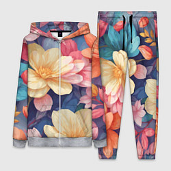 Женский 3D-костюм Водянная лилия лотосы кувшинки, цвет: 3D-меланж