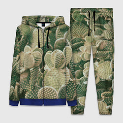 Женский 3D-костюм Поле кактусов, цвет: 3D-синий