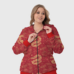 Женский 3D-костюм The chinese dragon pattern, цвет: 3D-красный — фото 2
