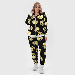 Женский 3D-костюм Черепки для хэллоуина, цвет: 3D-белый — фото 2