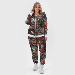 Женский 3D-костюм Татуировка ирезуми в японском стиле, цвет: 3D-белый — фото 2