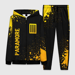 Женский 3D-костюм Paramore - gold gradient вертикально, цвет: 3D-черный