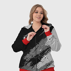 Женский 3D-костюм N7 - mass effect monochrome, цвет: 3D-красный — фото 2