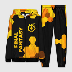 Женский костюм Final Fantasy - gold gradient вертикально