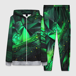 Женский костюм Абстрактный лабиринт зелени
