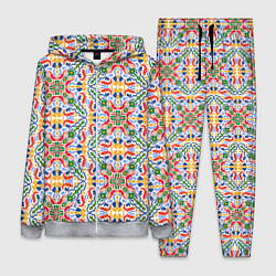 Женский 3D-костюм Мелкий красочный узор, цвет: 3D-меланж