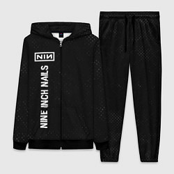 Женский 3D-костюм Nine Inch Nails glitch на темном фоне по-вертикали, цвет: 3D-черный