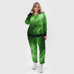 Женский 3D-костюм Зеленый дым, цвет: 3D-черный — фото 2