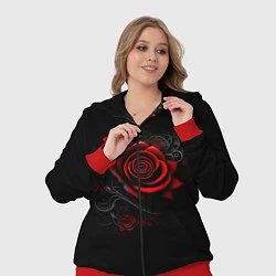 Женский 3D-костюм Алая роза, цвет: 3D-красный — фото 2