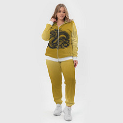 Женский 3D-костюм Дракон на золоте, цвет: 3D-белый — фото 2