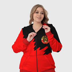 Женский 3D-костюм СССР красный стиль силы, цвет: 3D-красный — фото 2